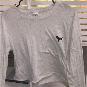 BNWOT vs pink cropped campus long sleeve